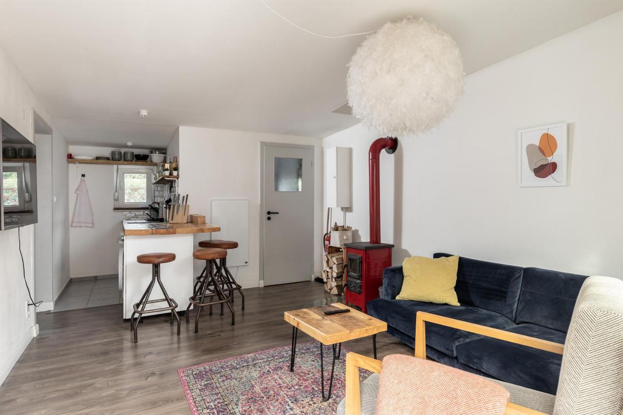 Gemutliches Tinyhouse Bungalow Mit Kamin & Sauna Am See Joachimsthal Εξωτερικό φωτογραφία