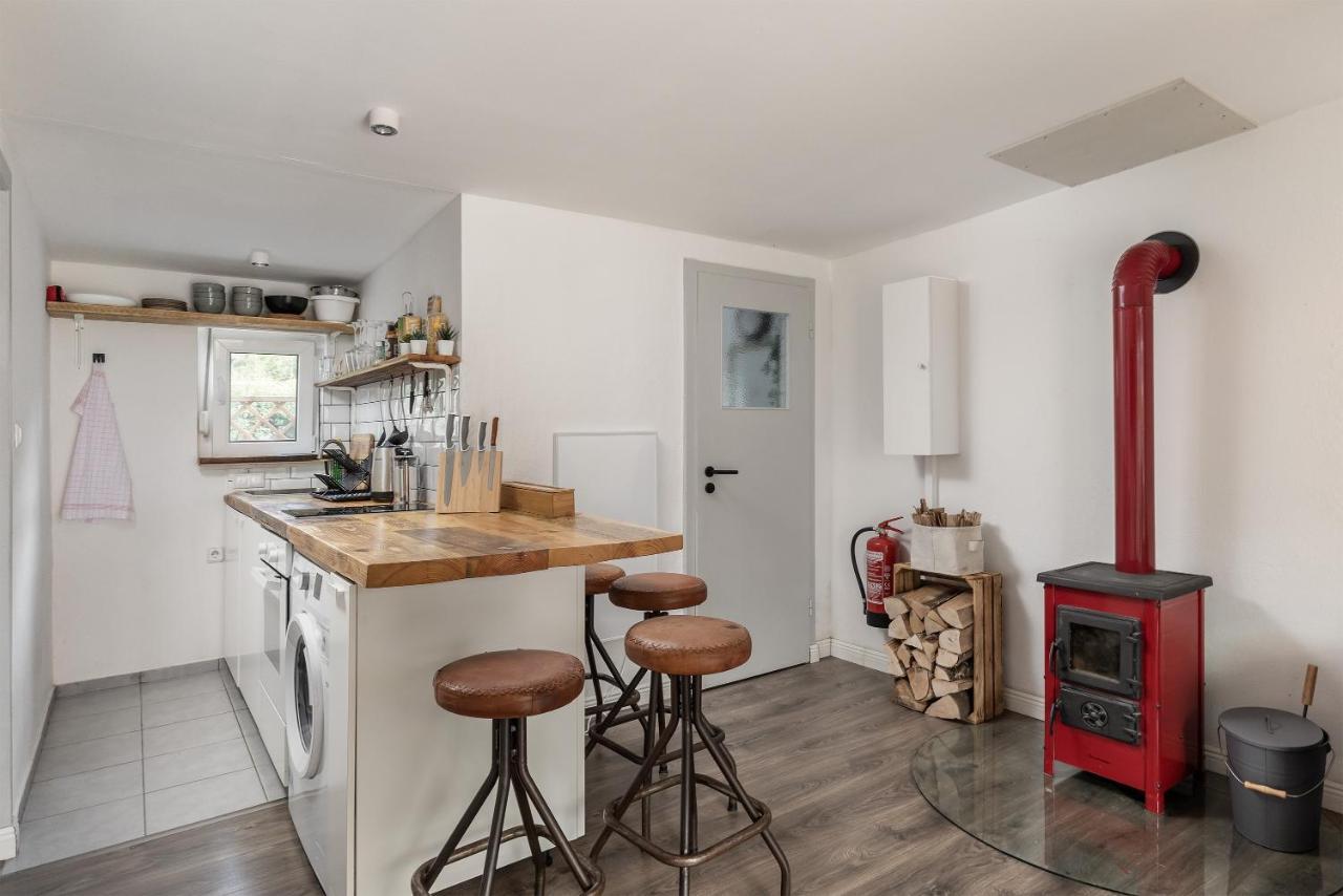 Gemutliches Tinyhouse Bungalow Mit Kamin & Sauna Am See Joachimsthal Εξωτερικό φωτογραφία