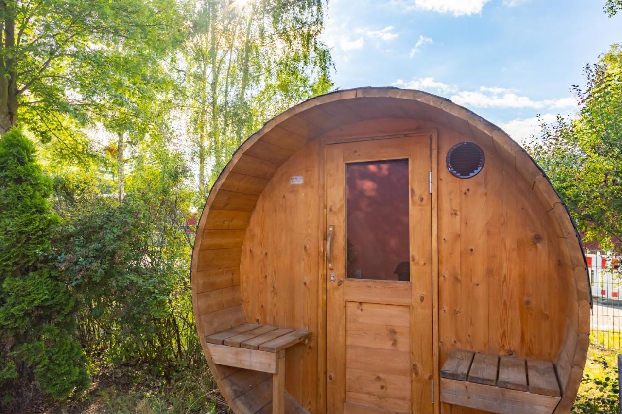 Gemutliches Tinyhouse Bungalow Mit Kamin & Sauna Am See Joachimsthal Εξωτερικό φωτογραφία